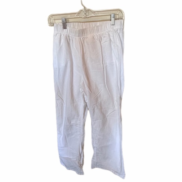 American Eagle Outfitters Pants - American eagle white linen pants S